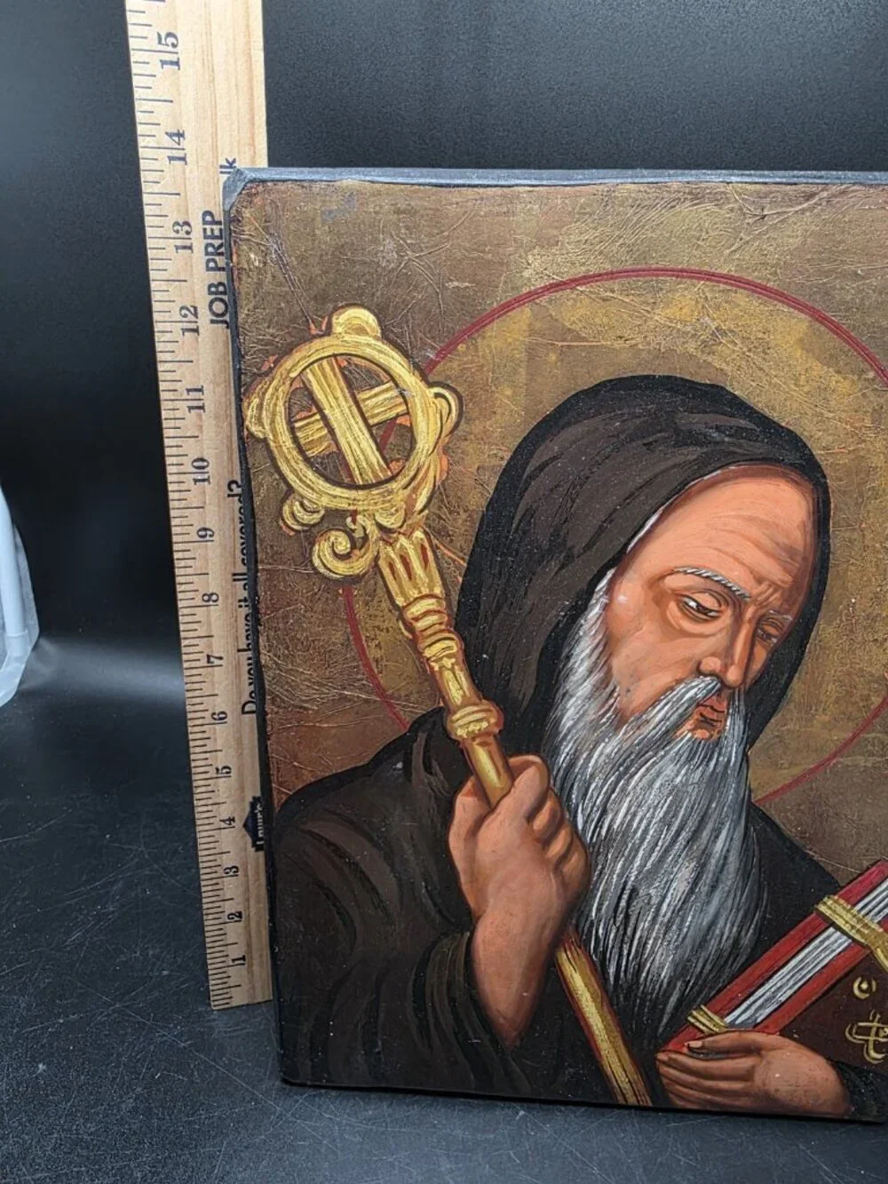 St Benedict Wooden 14 X 9